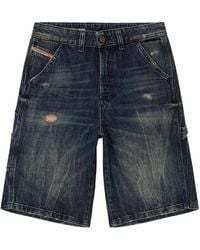 DIESEL - D-Livery-W-Shorts Denim Shorts - Lyst