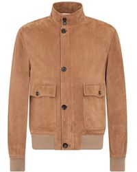 Bally - Harrington Suede Pocket Bomber Jacket - Lyst