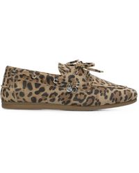 Mexx - Leopard-Print Loafers - Lyst