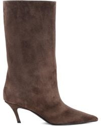 AMINA MUADDI - Pointed-toe Stiletto-heel Boots - Lyst