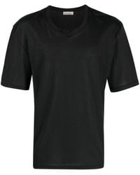Laneus - Plain Crew-neck T-shirt - Lyst