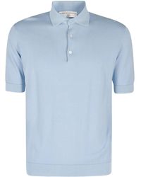 FILIPPO DE LAURENTIIS Short Sleeves Rice Stitch Polo Shirt