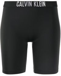 Calvin Klein Pantalones cortos con logo en la cinturilla - Negro