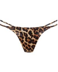 Maison Close - Leopard-Print Ring-Detail Bikini Bottoms - Lyst