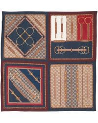 Gucci - Heritage-Print Silk Scarf - Lyst