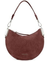 Coccinelle - Sunup Suede Crescent-Shaped Shoulder Bag - Lyst