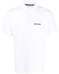Palm Angels - Cotton-Piqué Polo Shirt - Lyst
