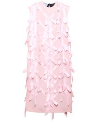Prada - Sablé Jurk - Lyst