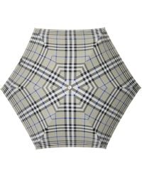 Burberry - Compact Zul Checked Umbrella - Lyst
