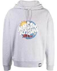 Maison Kitsuné - Graphic-Print Cotton Hoodie - Lyst