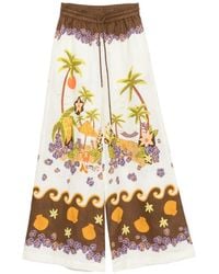 ALÉMAIS - Pantalon Ample Island Cove À Imprimé Graphique - Lyst