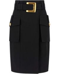 Balmain - Jupe enveloppante - Lyst