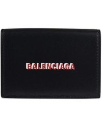 Balenciaga - Logo Mini Leather Wallet - Lyst