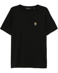 Belstaff - T-Shirt mit Logo-Patch - Lyst