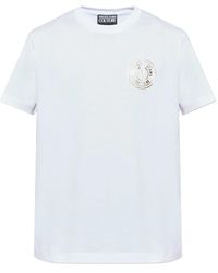 Versace Jeans Couture - Logo-Detail Cotton T-Shirt - Lyst