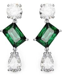 Swarovski - Boucles D'Oreilles Serties De Cristaux - Lyst