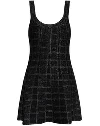 Gucci - Kariertes Minikleid in Lamé-Optik - Lyst