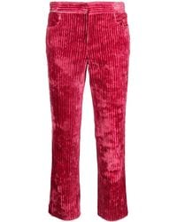 Isabel Marant - Mid-Rise Corduroy Cropped Trousers - Lyst