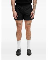 HELIOT EMIL - Logo-Plaque Elasticated-Waist Shorts - Lyst