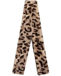 VAQUERA - Sciarpa Con Stampa Animalier - Lyst