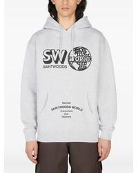 SAINTWOODS - Graphic-Print Hooded Hoodie - Lyst