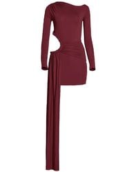 Axel 113 - Tyla Draped Cut-Out Mini Dress - Lyst