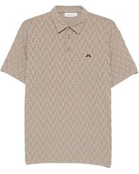 J.Lindeberg - Kofe Checkered Short-Sleeve Polo - Lyst