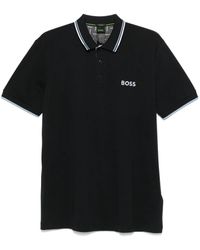 BOSS - Polo À Logo Contrastant - Lyst