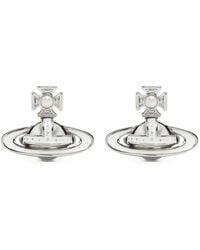 Vivienne Westwood - Orb-Plaque Pearl-Embellished Earrings - Lyst