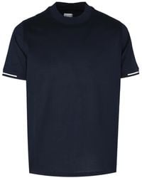 Pal Zileri - Stripe-Detail Crew-Neck T-Shirt - Lyst