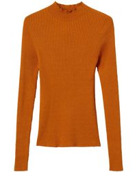 Twin Set - Ribbed Turtleneck Knit Sweater - Lyst