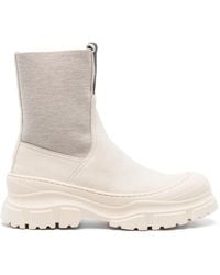 Brunello Cucinelli - Bottines À Empiècement Métallisé - Lyst