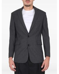 Aspesi - Two-Tone Single-Breasted Blazer - Lyst