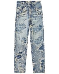DIESEL - 100% Cotton Denim Jeans - Lyst