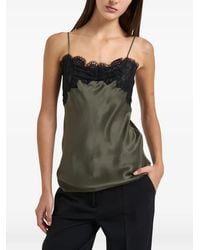 IRO - Lace-Trim Sleveeless Top - Lyst
