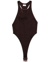 ANDAMANE - Fonda Halterneck Bodysuit - Lyst