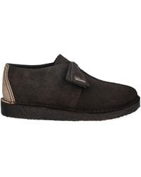 Clarks - Desert Trek Logo-Detail Derby Shoes - Lyst