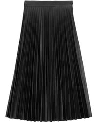 MM6 by Maison Margiela - Pleated Midi Skirt - Lyst