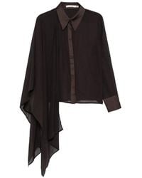 Gestuz - Asymmetric Draped Blouse - Lyst