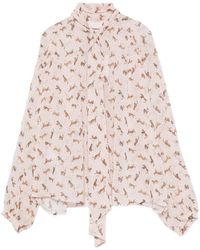 iBlues - Blouse Imprimée À Col Lavallière - Lyst