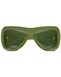 Saint Laurent - Howl Rectangle-Frame Sunglasses - Lyst