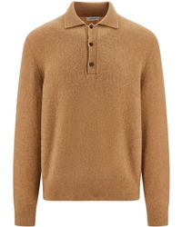 Ferragamo - Knitted Polo Shirt - Lyst