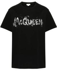 McQueen - T-Shirt Con Stampa - Lyst