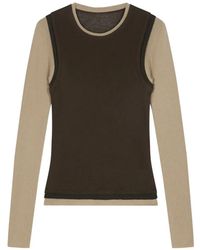 JNBY - Paneled Long-Sleeves Top - Lyst