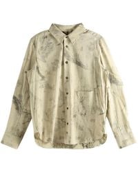 Ziggy Chen - Abstract-Print Cotton Shirt - Lyst