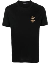 Dolce & Gabbana - T-shirt à motif bridé - Lyst