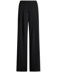 Ralph Lauren - Pleated Stretch-Jersey Trousers - Lyst