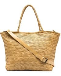 Officine Creative - Susan Large Woven Leather Tote Bag - Lyst