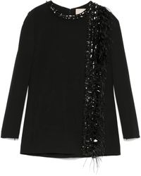 Elie Saab - Embroidered Cady Blouse - Lyst