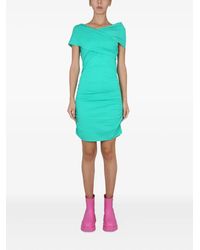 MSGM - Mini-Jurk Met Gedrapeerd Detail - Lyst